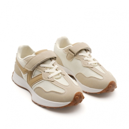 zapatillas deportivas beige niña