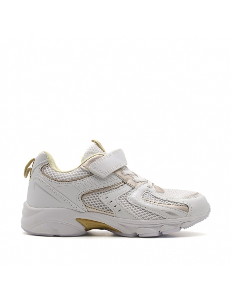 zapatillas doradas para niñas​