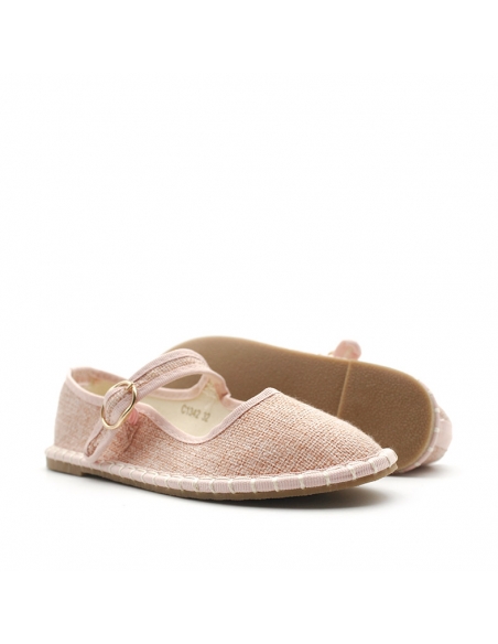 mercedita lino rosa niña​ estilo veneciana