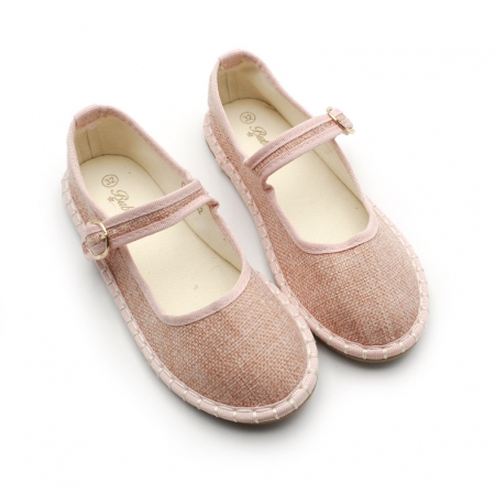 mercedita veneciana​ rosa de lino para niña