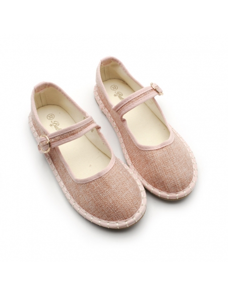 mercedita veneciana​ rosa de lino para niña