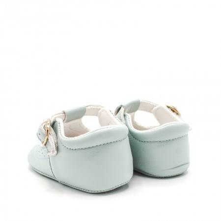 zapatos bebe sin suela azul celeste