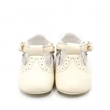 zapatos bautizo niño BEIGE