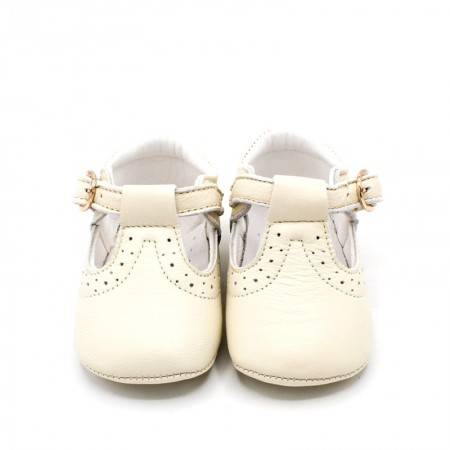 zapatos bautizo niño BEIGE