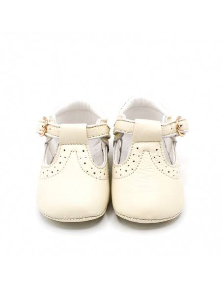 zapatos bautizo niño BEIGE