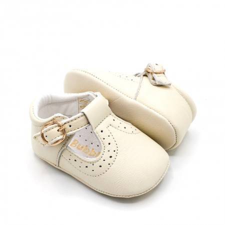 zapato bebe bautizo beige​