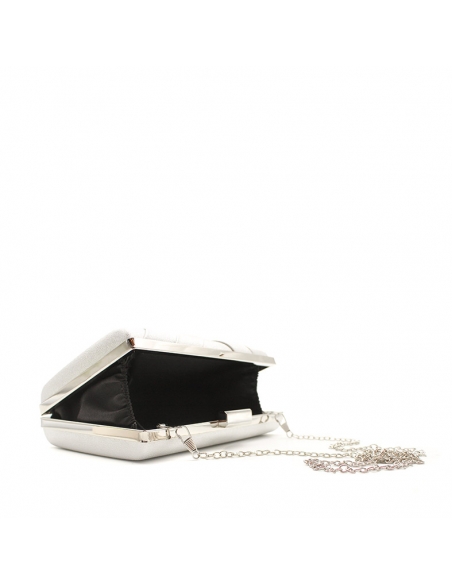 Bolso clutch con cadena