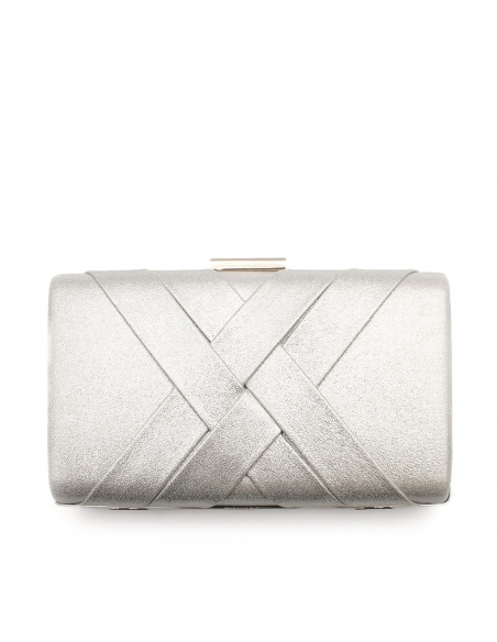Clutch plateado elegante