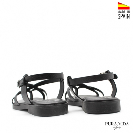 Sandalia Plana negra