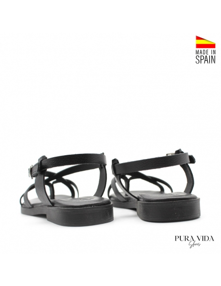 Sandalia Plana negra