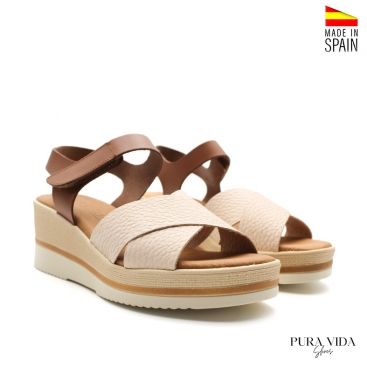 sandalias cuña comodas mujer