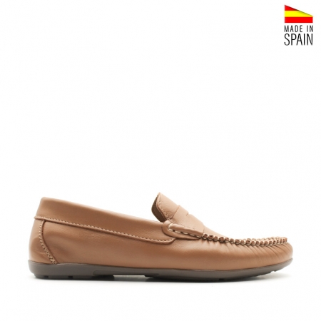 mocasines hombre camel