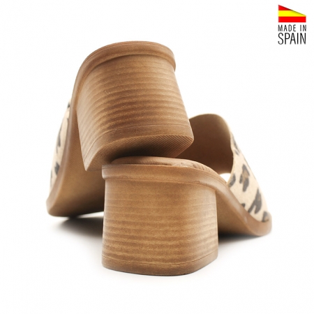 Sandalias Tacón animal print