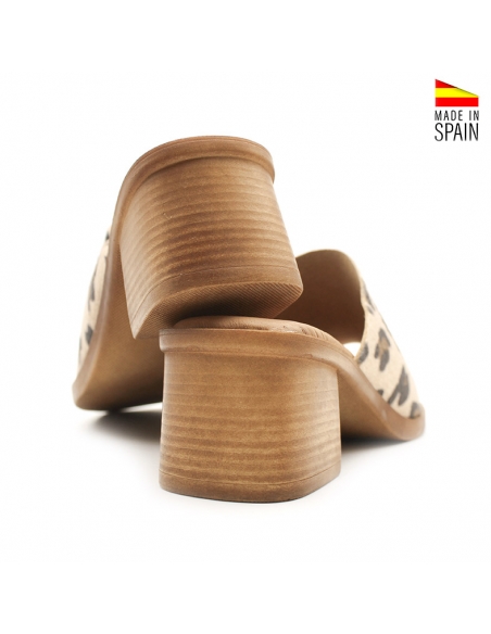 Sandalias Tacón animal print