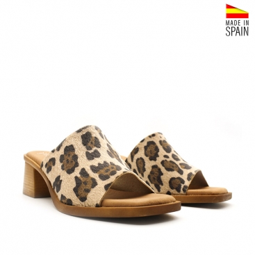 Sandalias Tacón Leopardo