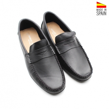 mocasines negros hombre​