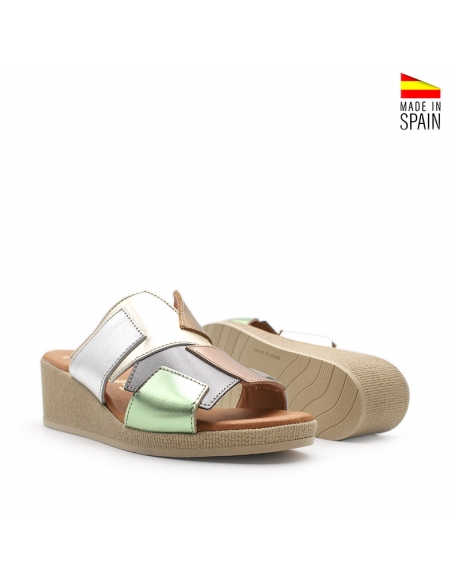 sandalias cuña colores mujer