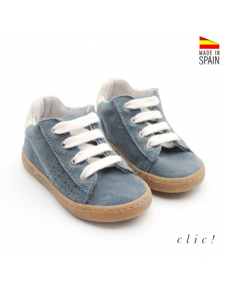 Zapatillas infantiles de piel vuelta