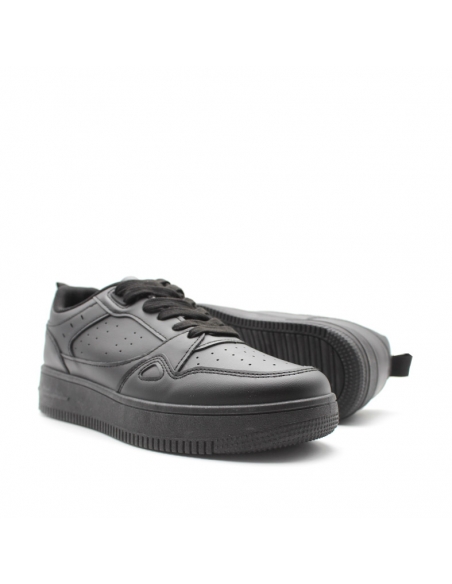 bambas con plataforma negras​