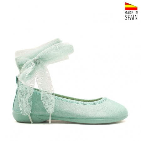 lazo de tulle turquesa