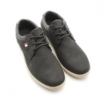 zapatos negro hombre cordones