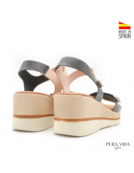 sandalias cuña comodas mujer