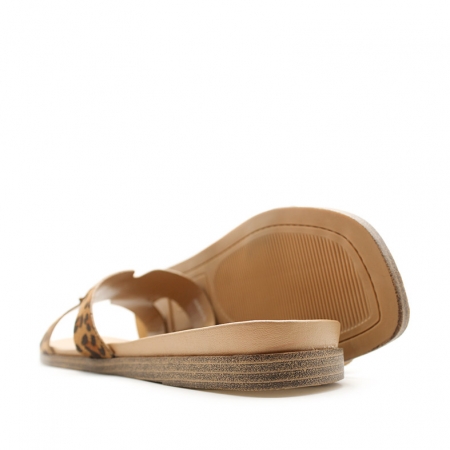 Sandalia talla grande Leopardo