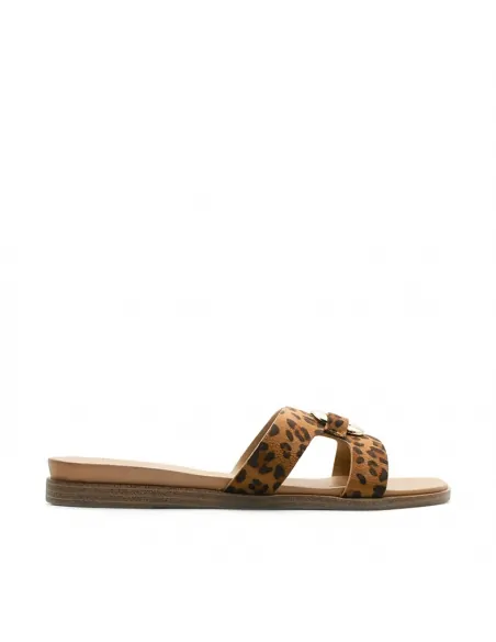 Sandalia talla especial Leopardo