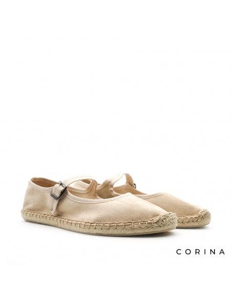 merceditas beige suela esparto