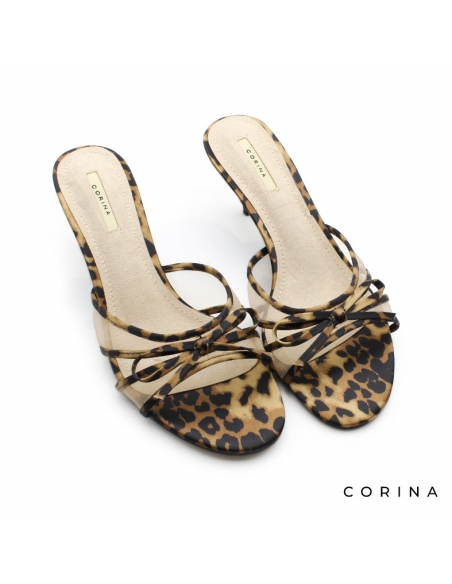 Sandalias Leopardo Tacón fino