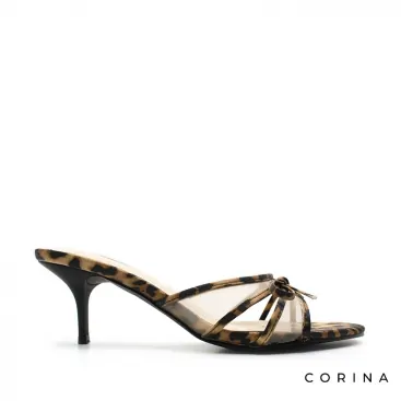Sandalia mule leopardo