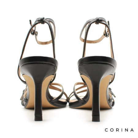 Sandalias Negras para Mujer Tacón