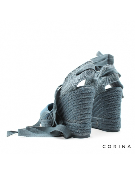 alpargatas cuña azul