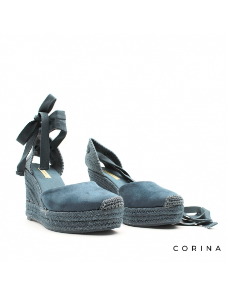 alpargata azul mujer