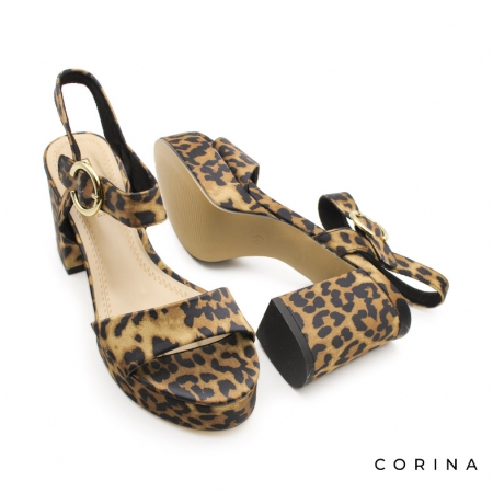 sandalias tacon plataforma leopardo