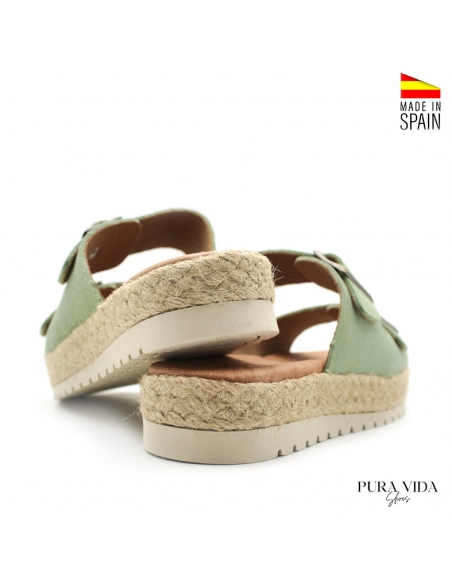 Sandalias Hebillas de Piel