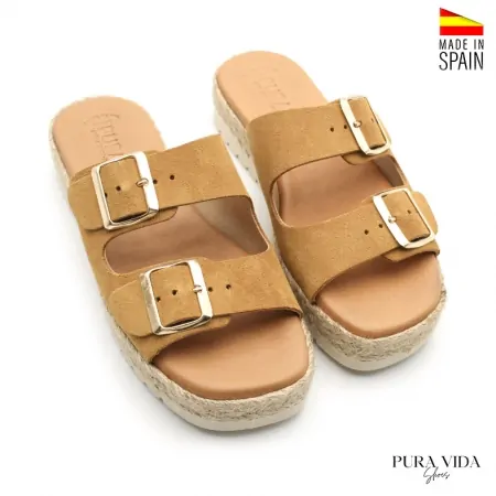 Calzado Mujer Serraje Hebillas