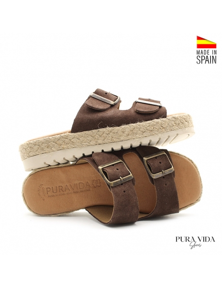 Sandalias Marrón Mujer Plataforma