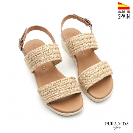 sandalias mujer de esparto​