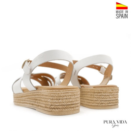 Sandalias de plataforma blancas