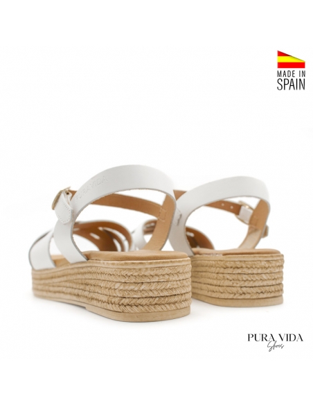 Sandalias de plataforma blancas