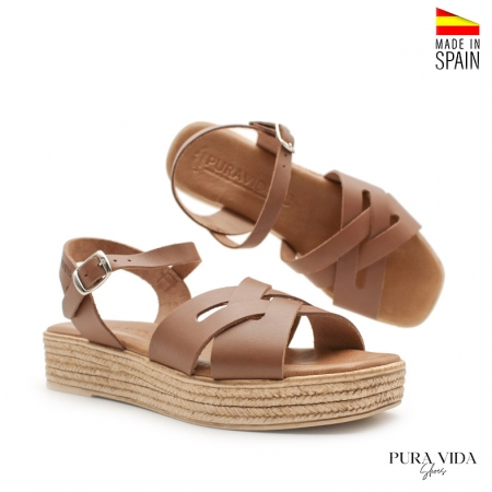 Sandalia Cuña recta