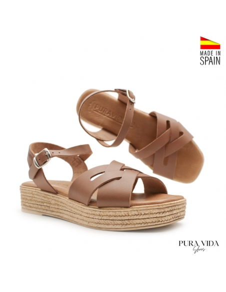 Sandalia Cuña recta