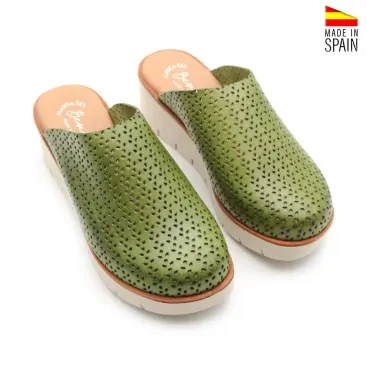 Zuecos Comodidad Verdes