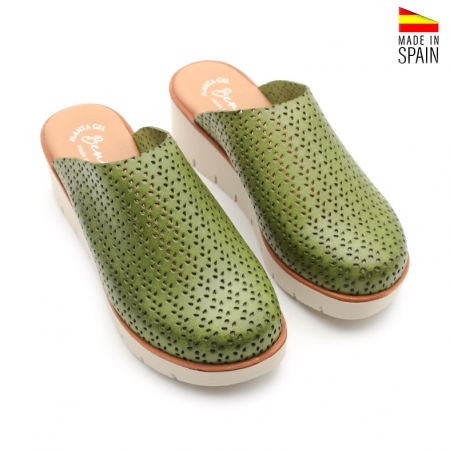 Zuecos Comodidad Verdes