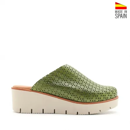 Zuecos Verdes Mujer