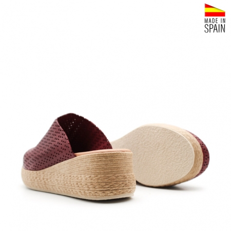 Zuecos Mujer Con Cuña