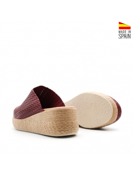 Zuecos Mujer Con Cuña