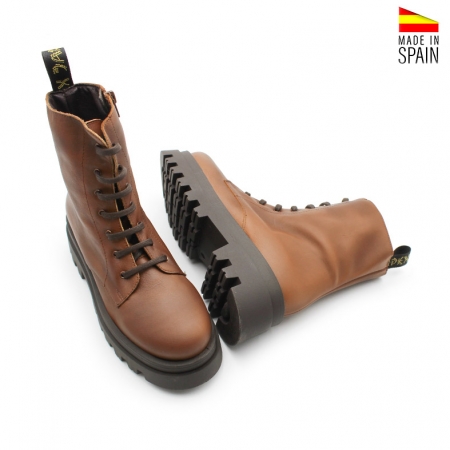 Botas Piel Marrón Mujer