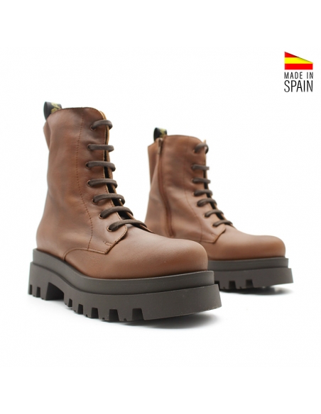 Botas de Suela Gruesa Marrón